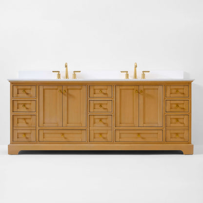 Audrey Bathroom Vanity in Sienna Finish.