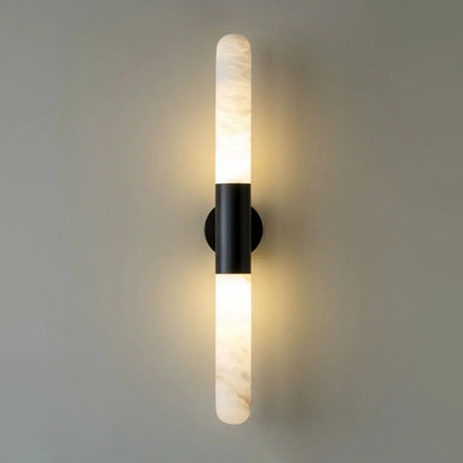Aurevon Alabaster Linear Wall Sconce