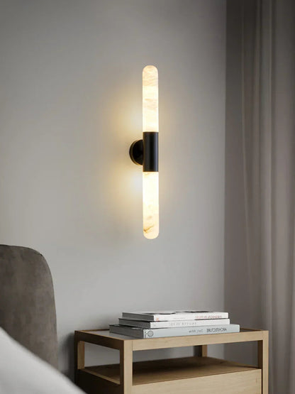 Aurevon Alabaster Linear Wall Sconce