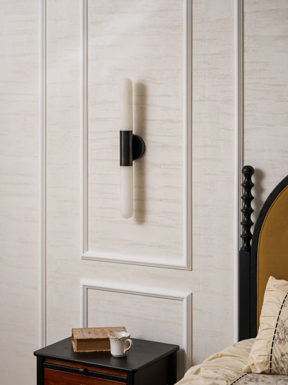 Aurevon Alabaster Linear Wall Sconce