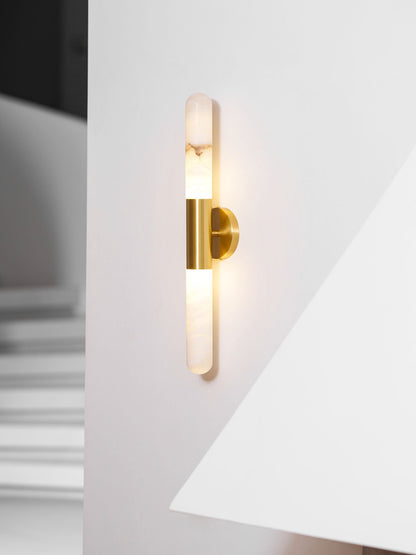 Aurevon Alabaster Linear Wall Sconce