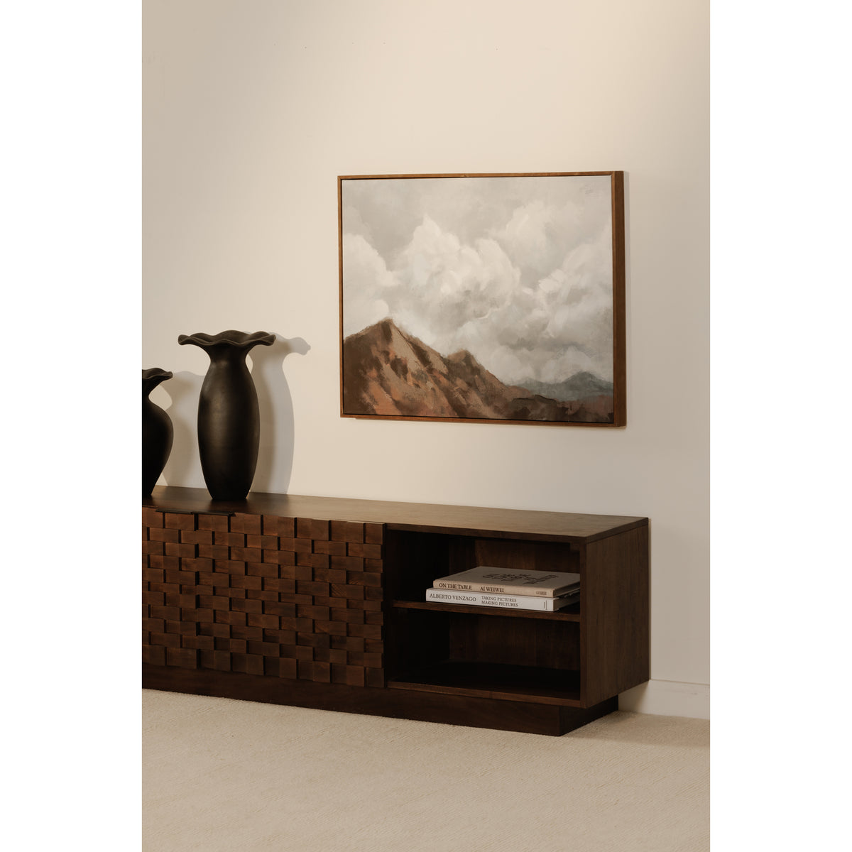 Easton Media Cabinet Brown image 13