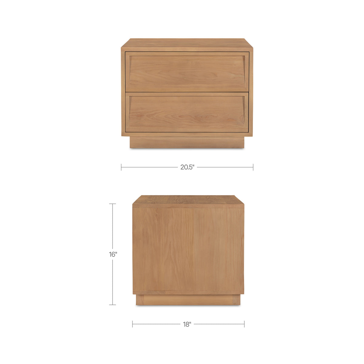 Hudson Nightstand Natural - alternate view 6