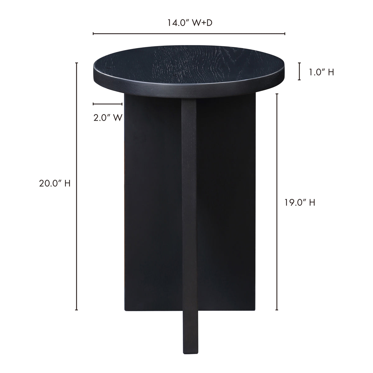 Grace Accent Table Black Oak - view 10
