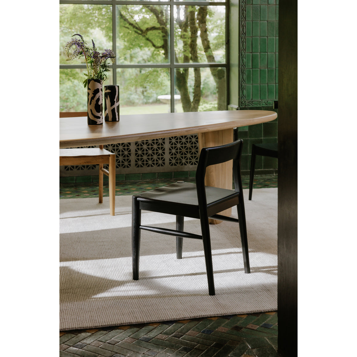 Owing Dining Chair Black - Set of Two - lifestyle image