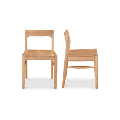 Owing Dining Chair Natural Oak - Set of Two - view 3