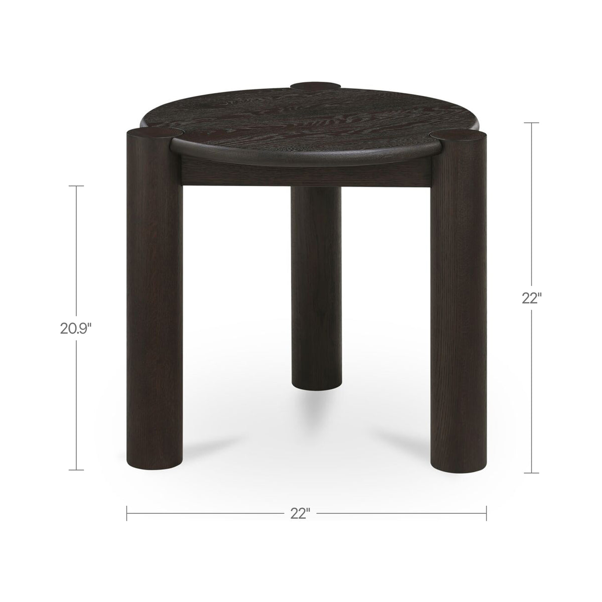 Jack Side Table Brushed Dark Brown - alternate view 6