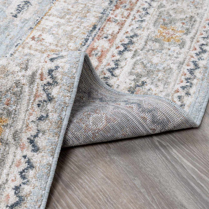 Kouta Gray Blue Area Rug.