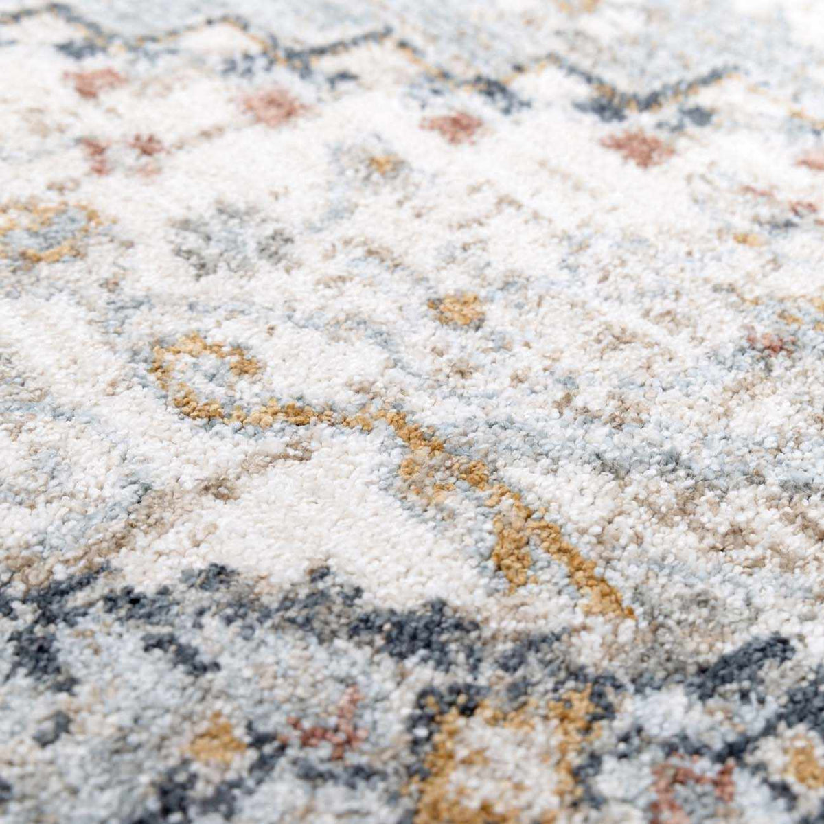 Kouta Gray Blue Area Rug.