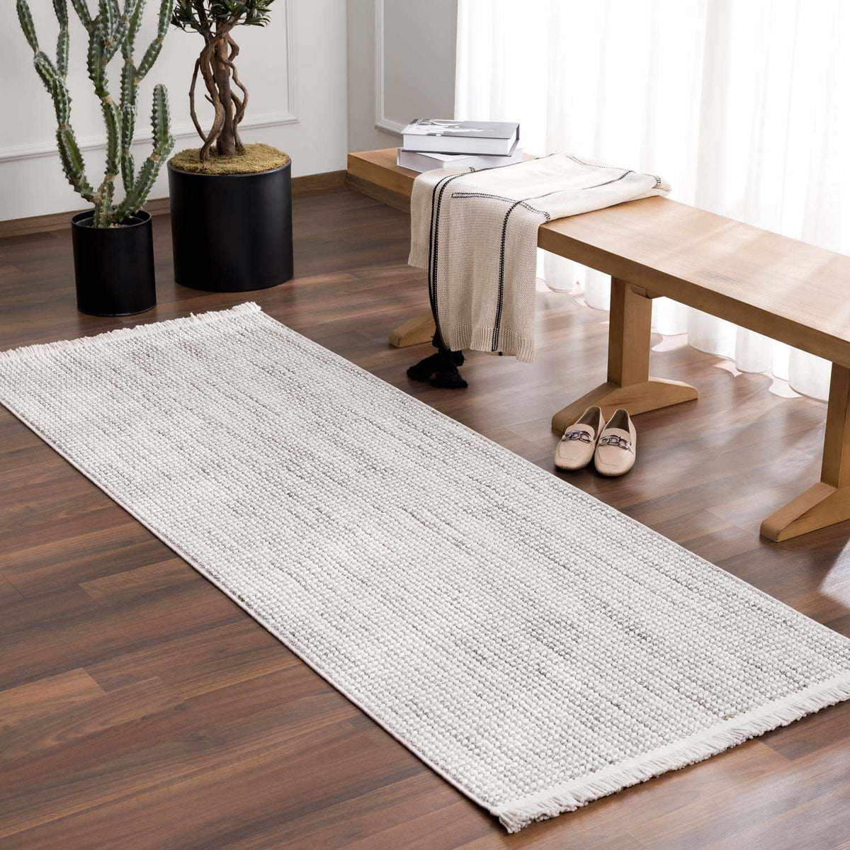 Gowan Cream Area Rug.