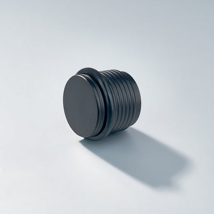 Bastion - Knurled Ring Solid Brass Door Stops.