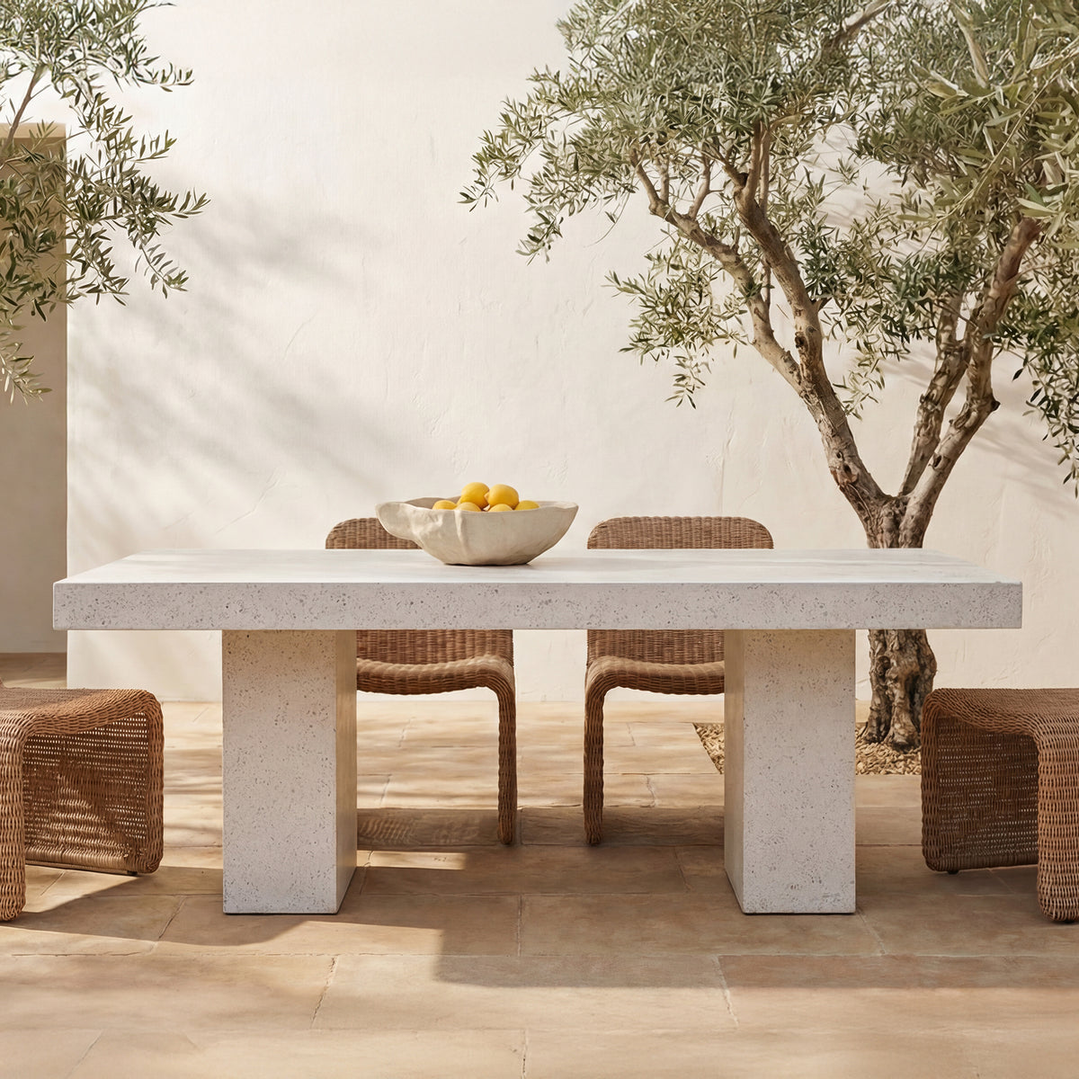 Antonius Outdoor Dining Table Terrazzo additional view