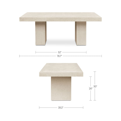 Antonius Outdoor Dining Table Terrazzo additional view