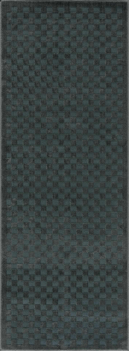 Gaiwan Oil Green Washable Area Rug