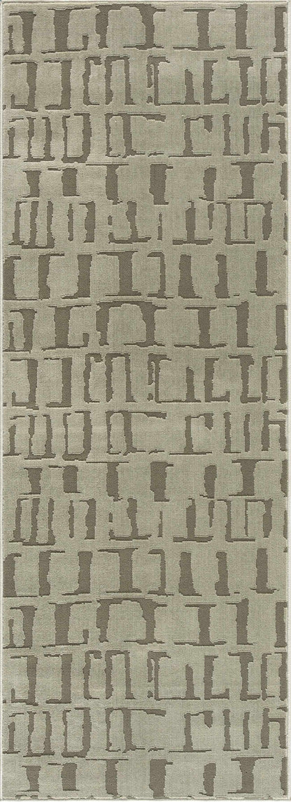 Dragan Green Modern Washable Area Rug
