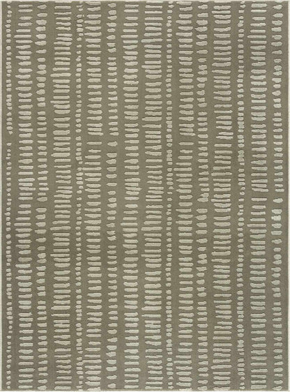 Dragos Green Modern Washable Area Rug