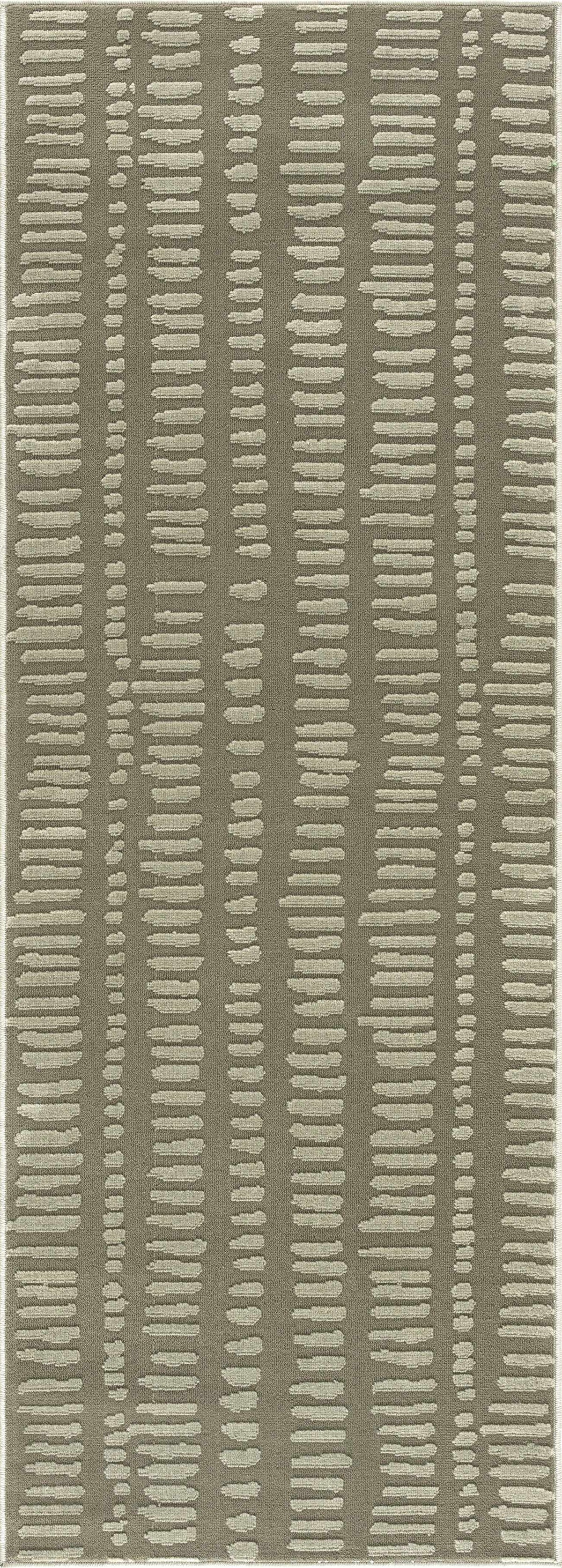 Dragos Green Modern Washable Area Rug