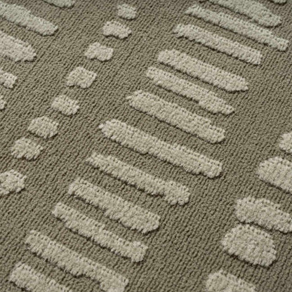 Dragos Green Modern Washable Area Rug