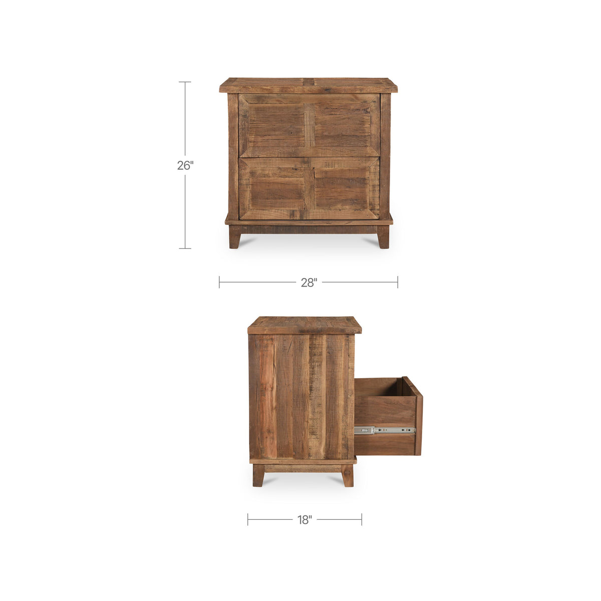 Augusta Nightstand Brown - alternate view 7