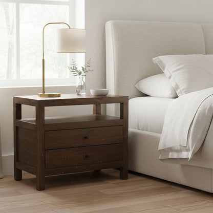 Windsor Nightstand Dark Brown - lifestyle view 1
