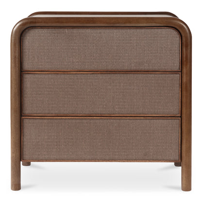 Rye 3 Drawer Nightstand Warm Brown product image