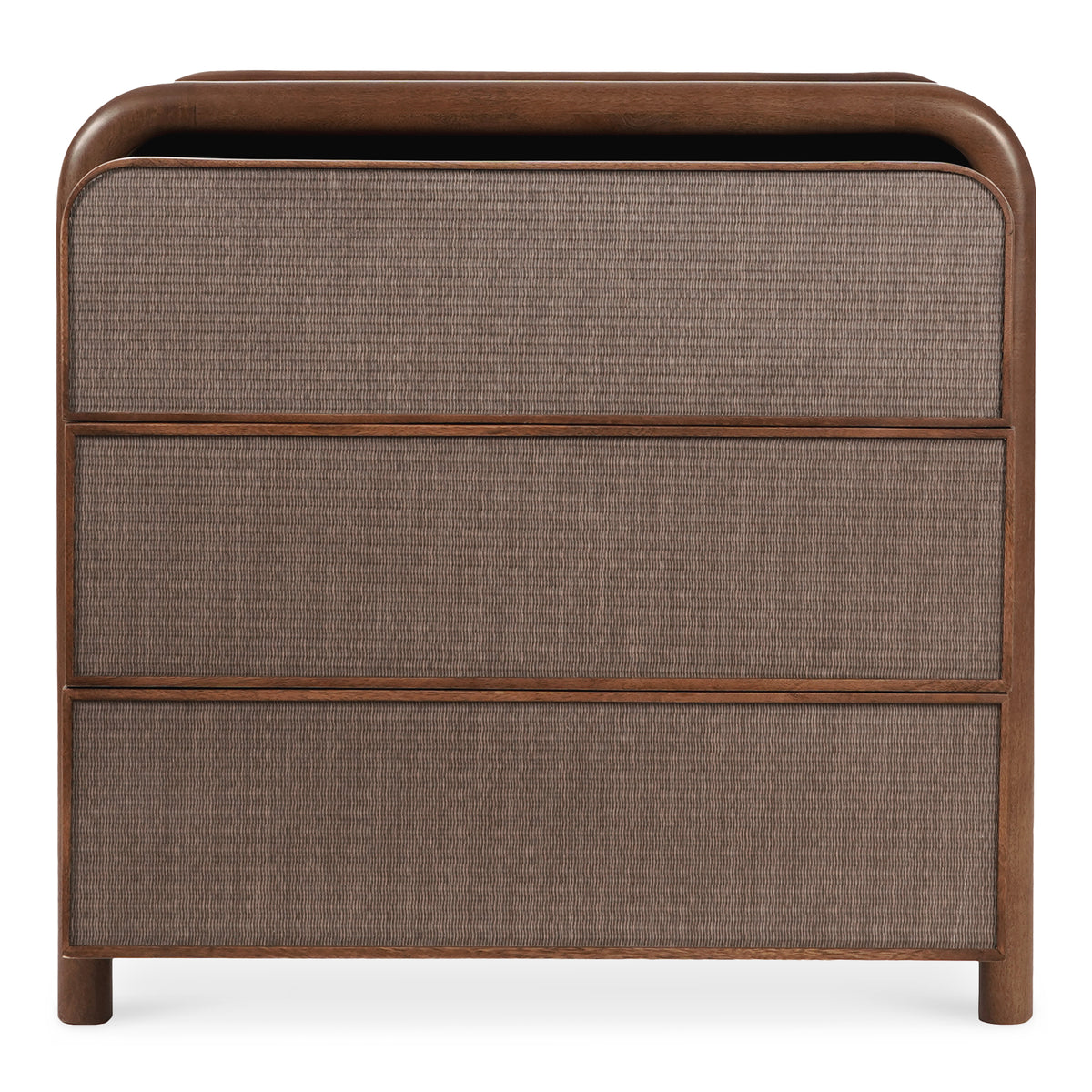 Rye 3 Drawer Nightstand Warm Brown view 3