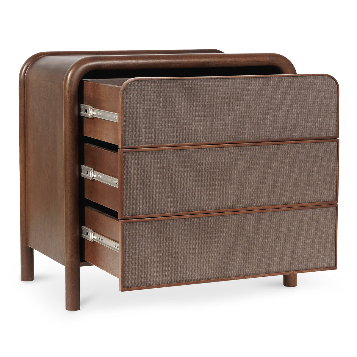 Rye 3 Drawer Nightstand Warm Brown view 5