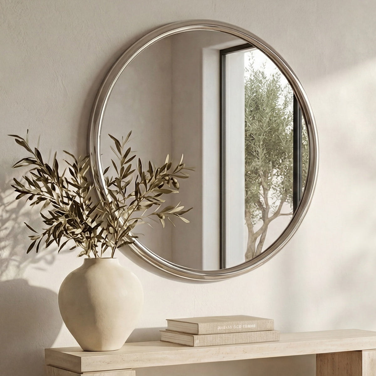 Lars Mirror Chrome lifestyle view