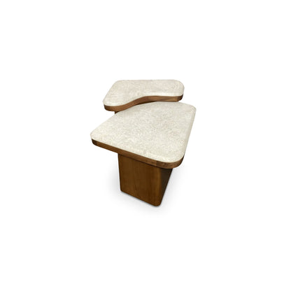 Abi Nesting Coffee Table Beige Cosmos Marble - alternate view 2