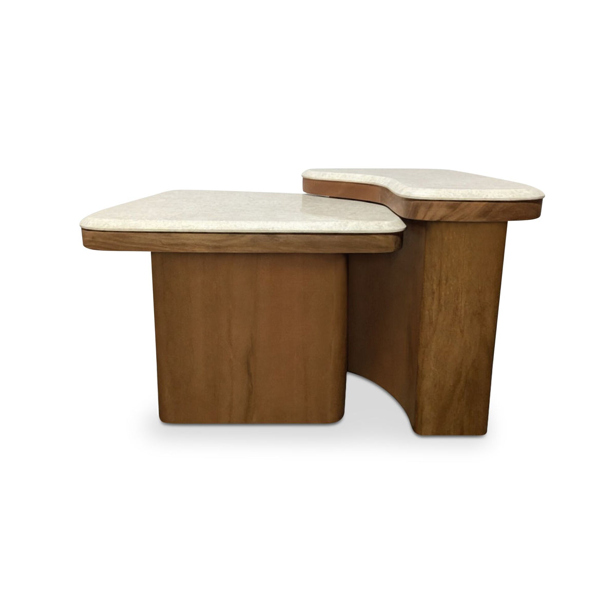 Abi Nesting Coffee Table Beige Cosmos Marble - alternate view 1