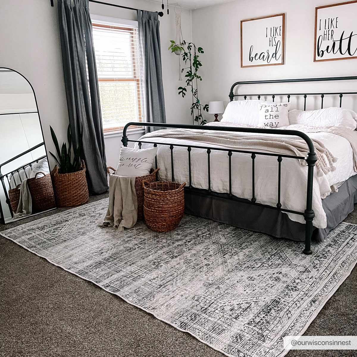 Barny Sage Flat Pile Washable Rug