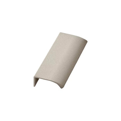 Beige Textured "Edge Straight" Tab Drawer Pulls