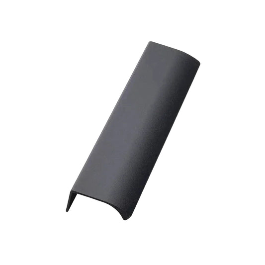 Black Textured "Edge Straight" Tab Drawer Pulls.