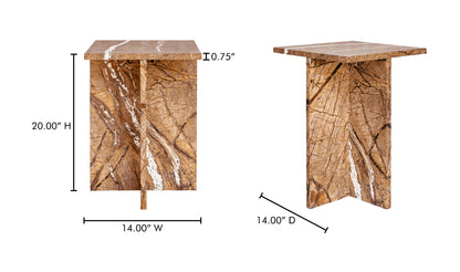 Blair Accent Table Golden Forest Marble.