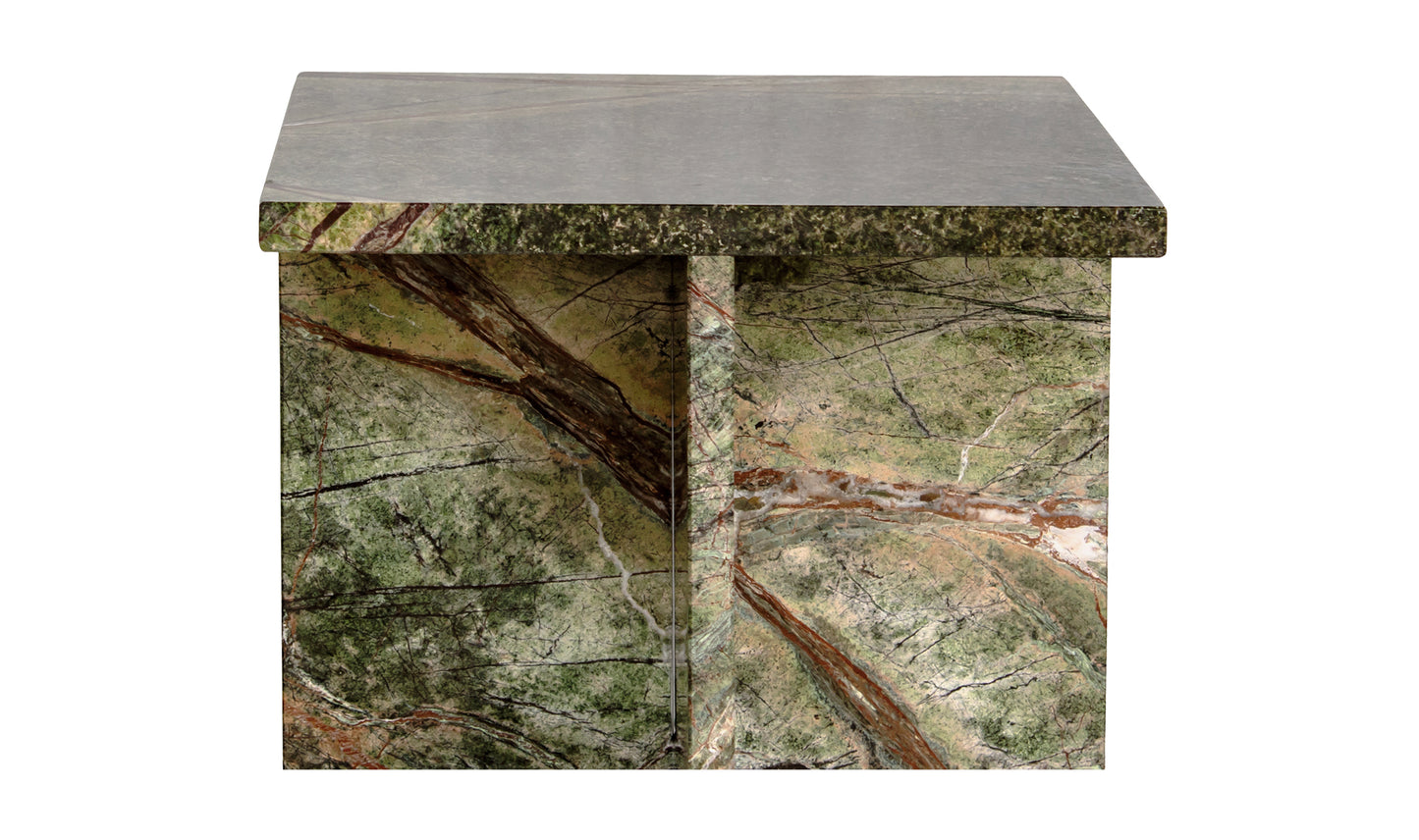 Blair Accent Table Rainforest Green Marble.