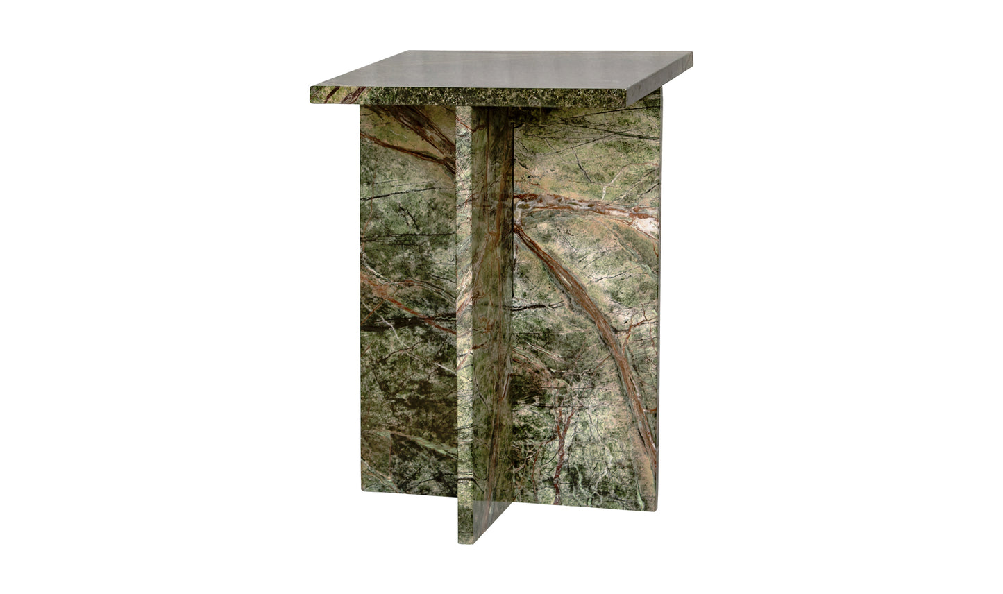 Blair Accent Table Rainforest Green Marble.