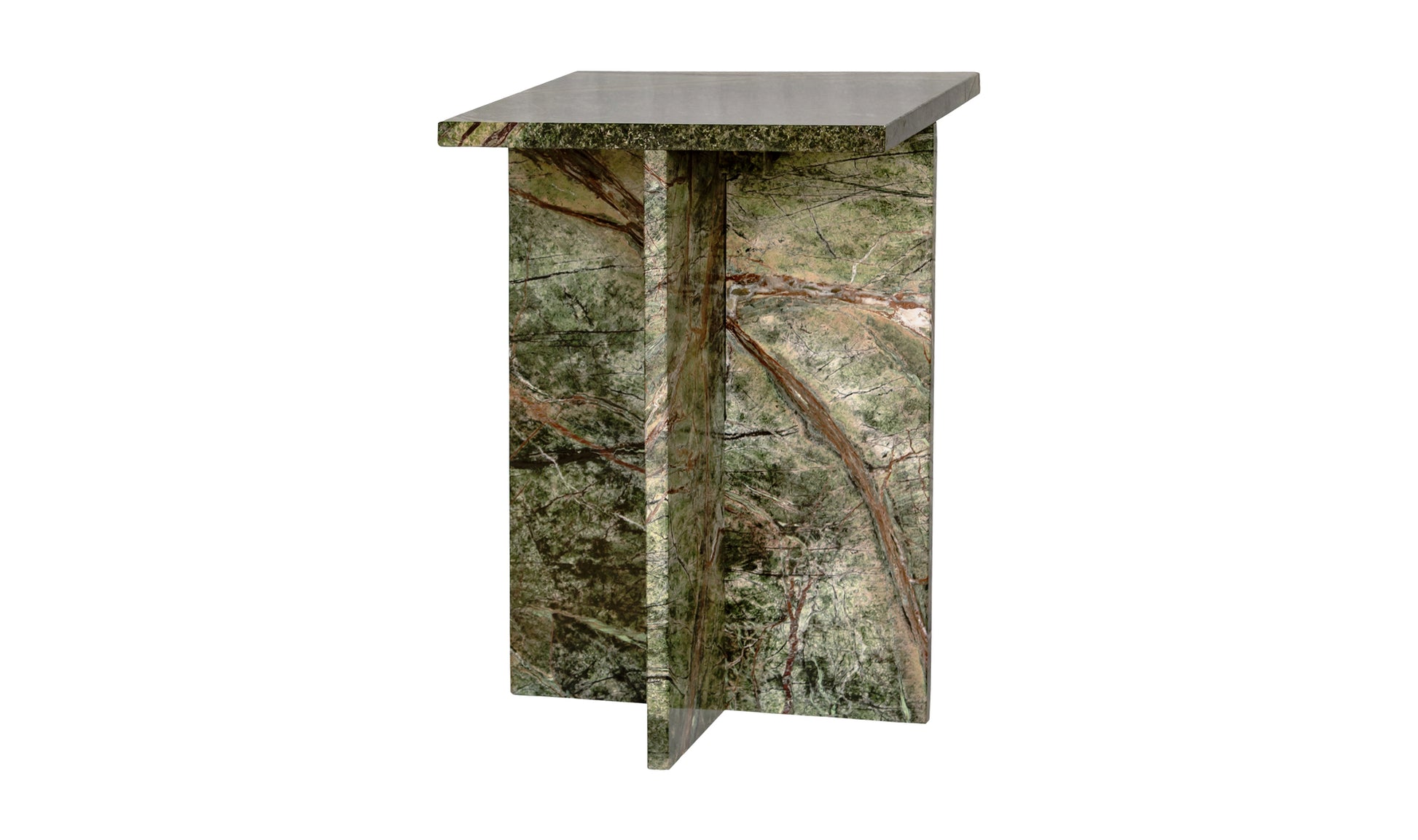 Blair Accent Table Rainforest Green Marble.