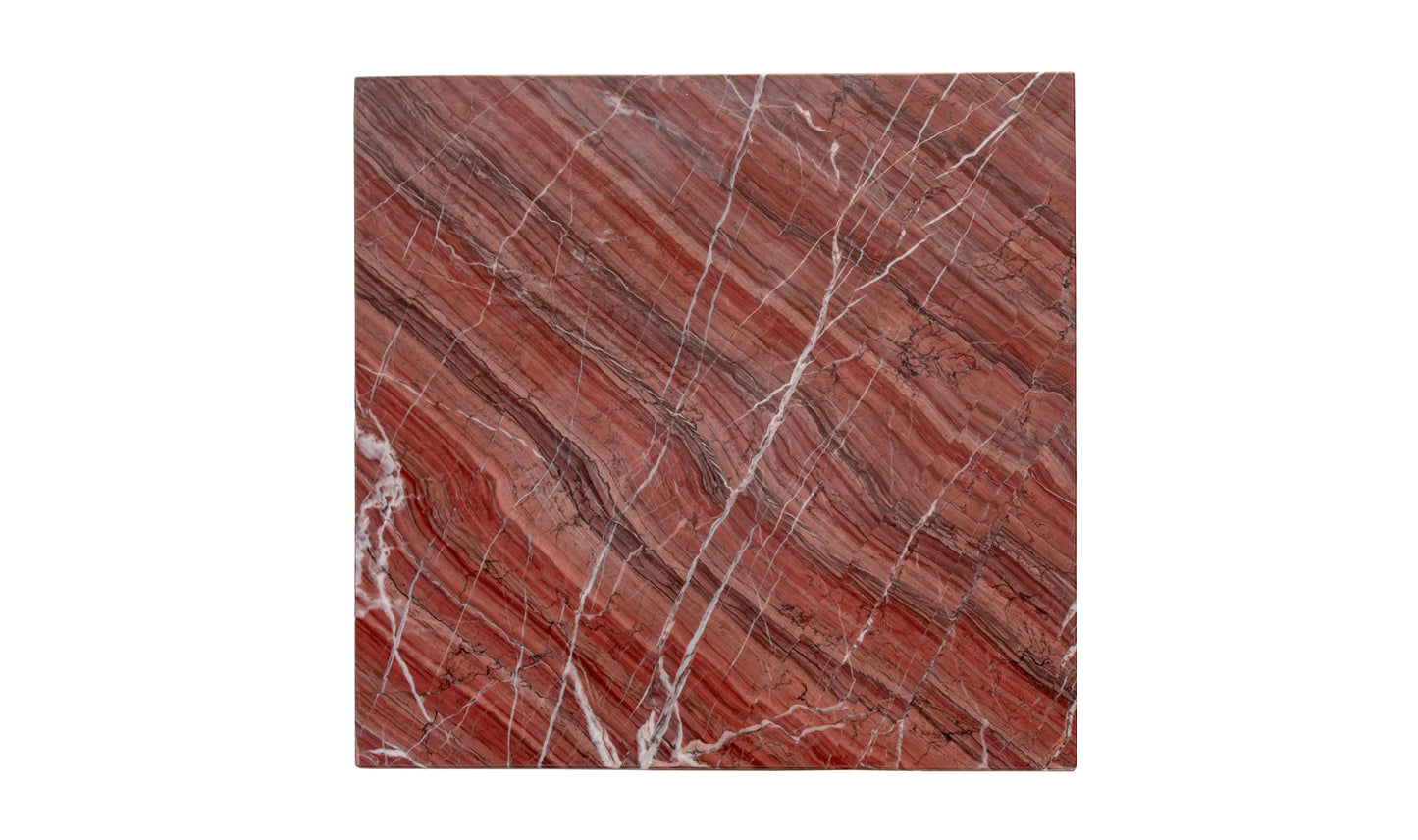 Blair Accent Table Rosso Levanto Marble.
