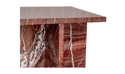 Blair Accent Table Rosso Levanto Marble.