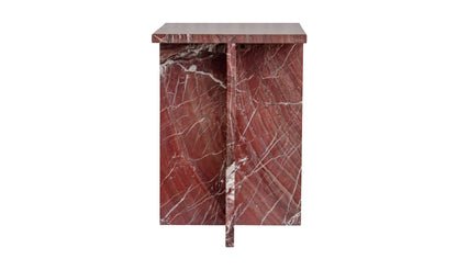 Blair Accent Table Rosso Levanto Marble.