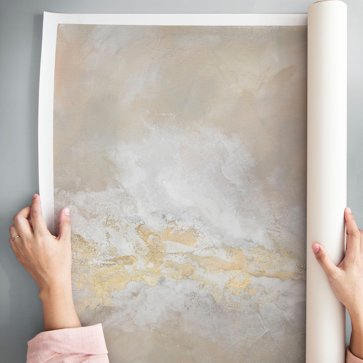 Blush Lucite - Canvas Print.