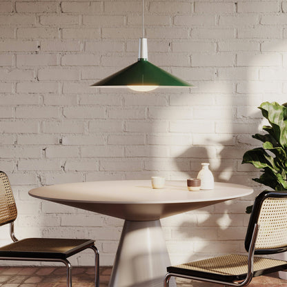 Bower Pendant Light Large in Dark Green.