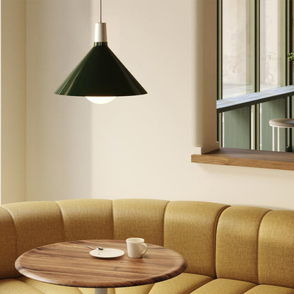 Bower Pendant Light Medium in Dark Green.