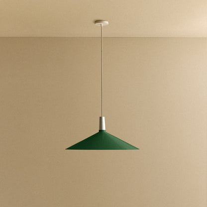 Bower Pendant Light Large in Dark Green.