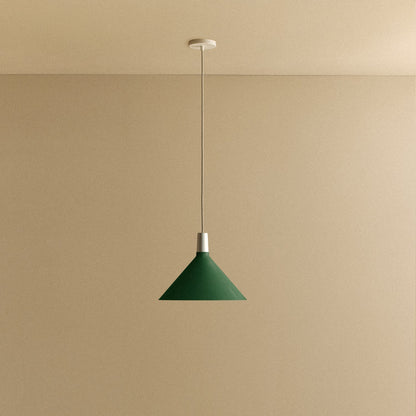 Bower Pendant Light Medium in Dark Green.