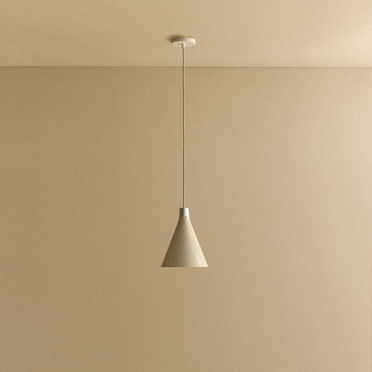 Bower Pendant Light Small in Oyster White + Sphere III.