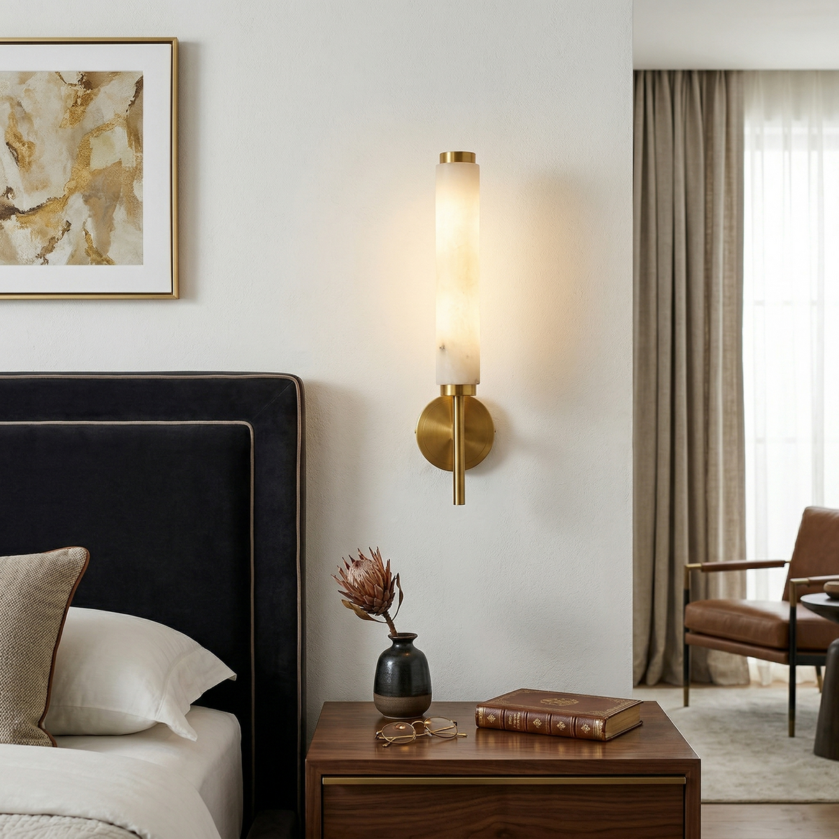 Brindisi Alabaster Wall Lamp