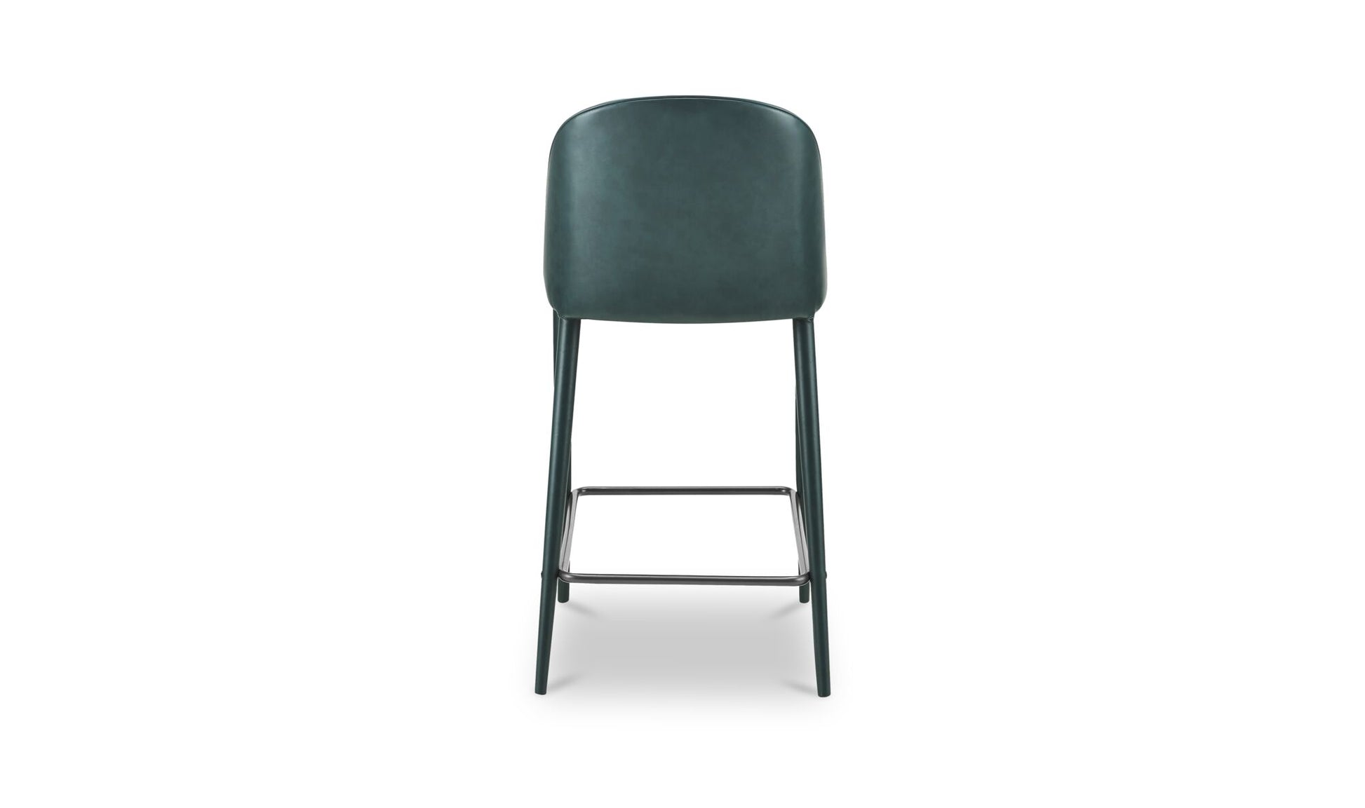 Burton Counter Stool Dark Teal Vegan Leather.