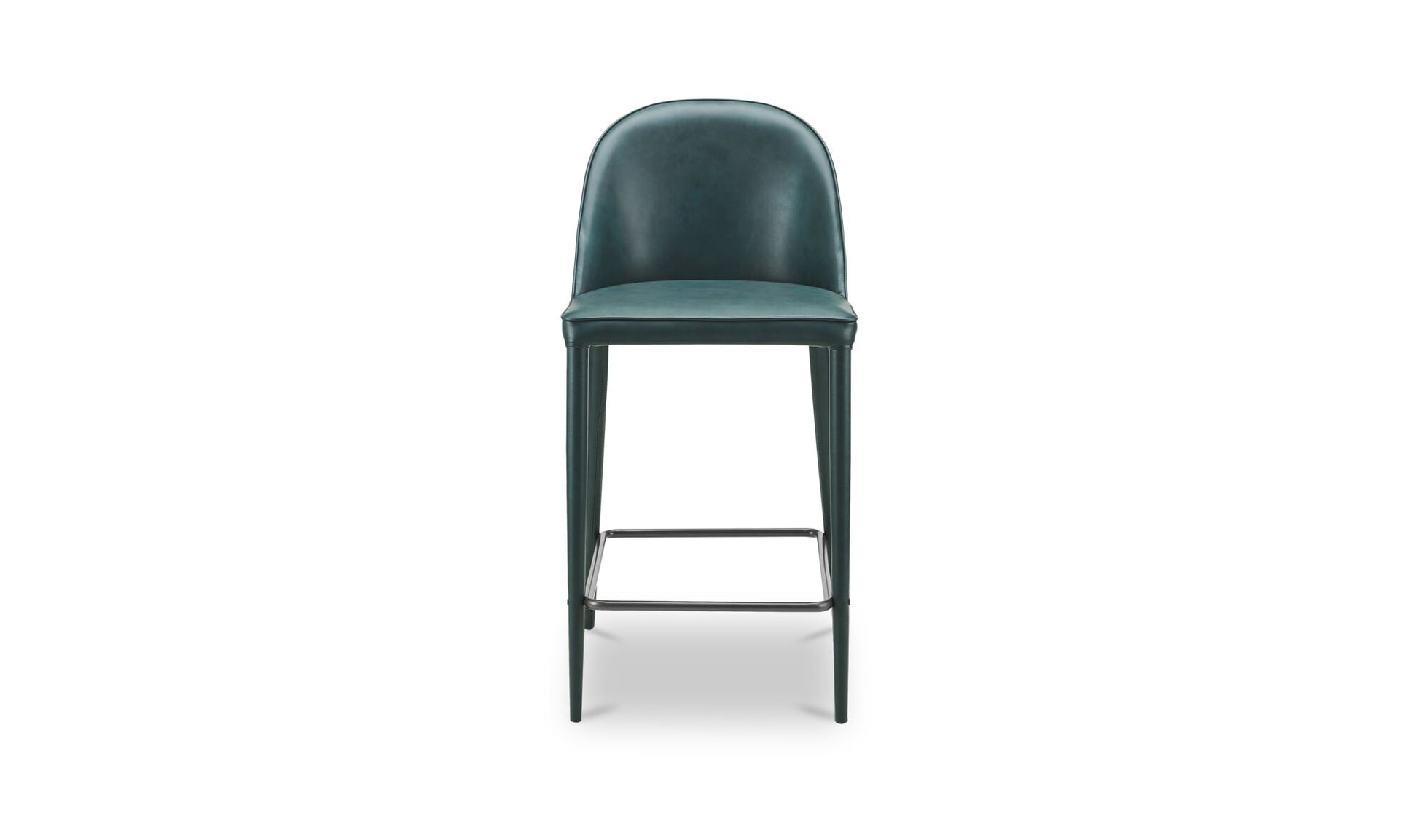 Burton Counter Stool Dark Teal Vegan Leather.