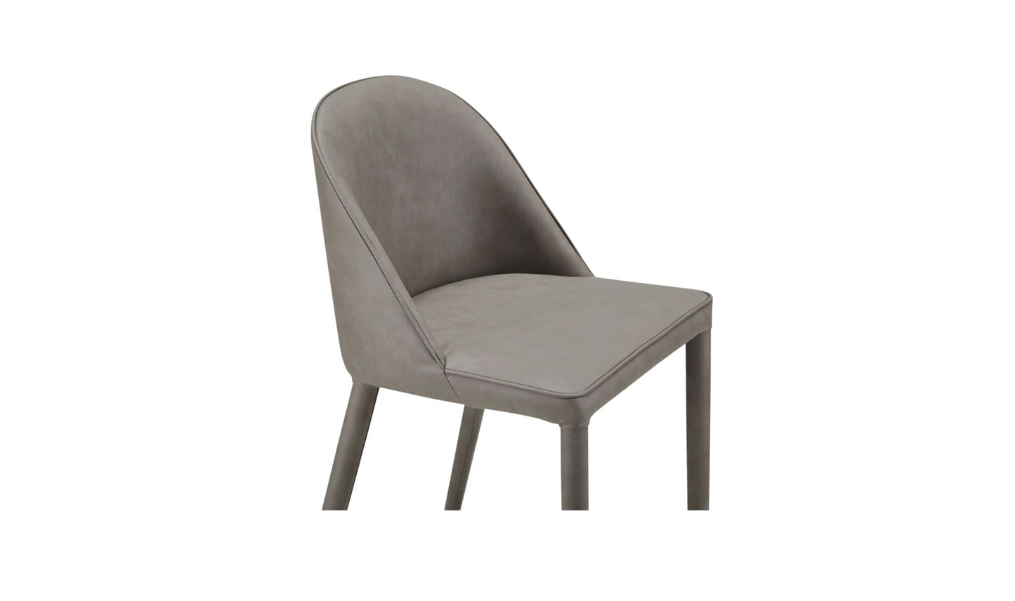 Burton Counter Stool Grey Vegan Leather